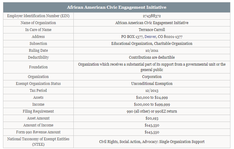 African American Civic Engagement Initiative Screenshot